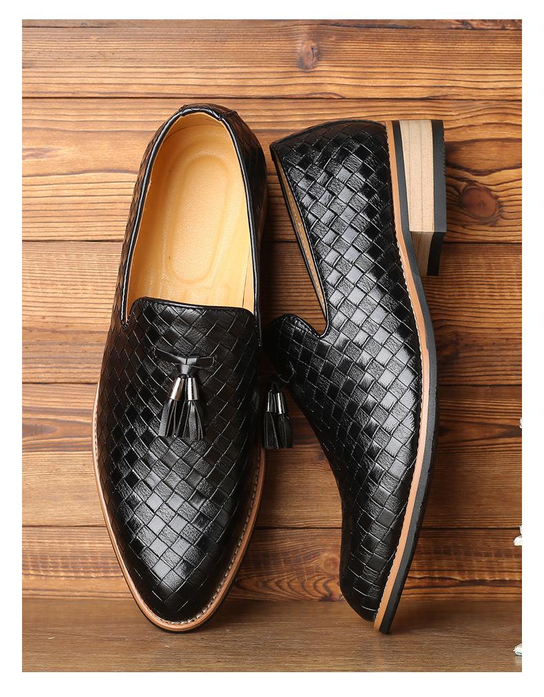 Men's Formal Business Leather Shoes Wedding Party Shoes Slip On Loafer