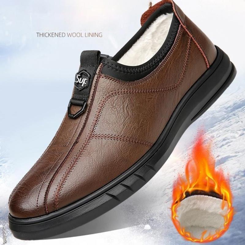 Genuine cowhide hand-stitched soft leather soft sole all-match casual shoes