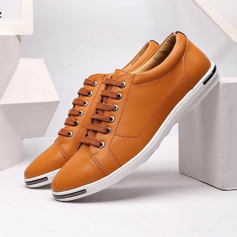 Fashion lace-up leather shoes casual work shoes