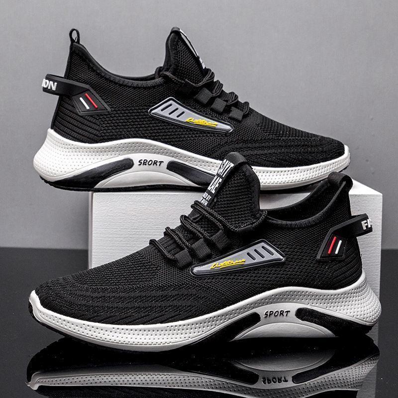 Men's Casual Shoes Flying Woven Mesh Breathable Sneakers