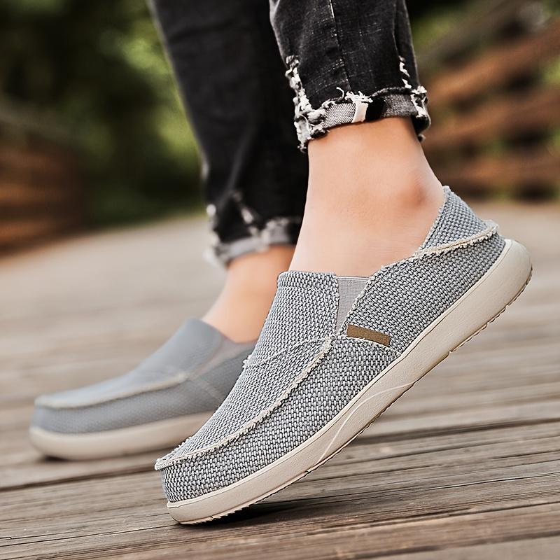 Breathable Comfort & Lightweight Style Men's Canvas Slip On Loafers