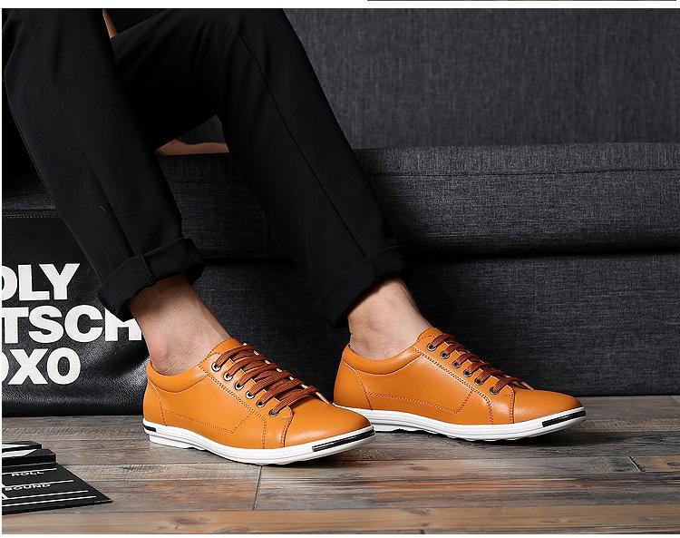 Fashion lace-up leather shoes casual work shoes