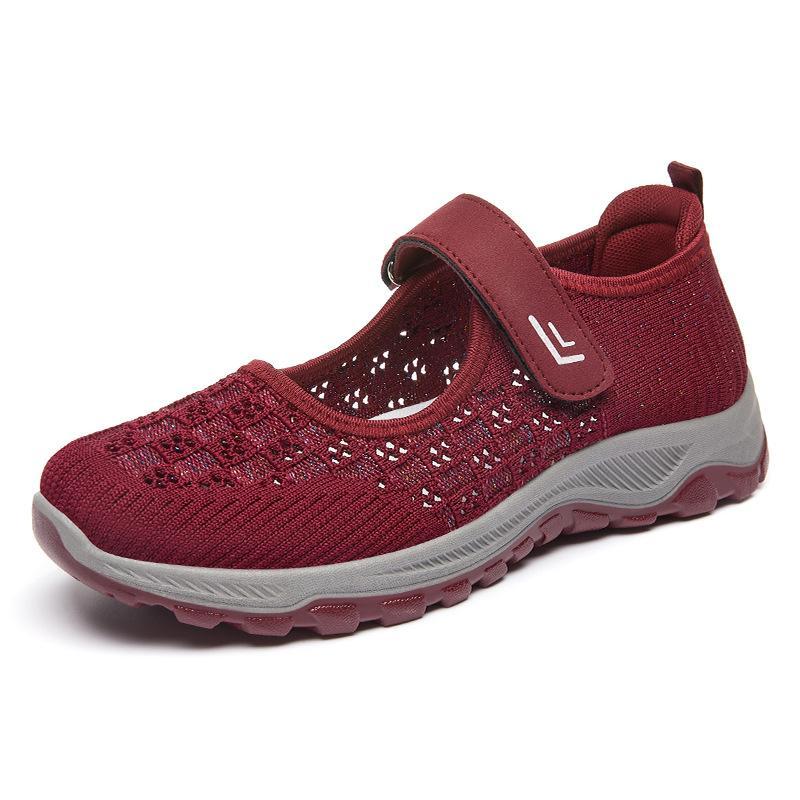 2023 Hot Sale Mom Shoes Spring and Summer Mesh Soft Soled Walking Shoes