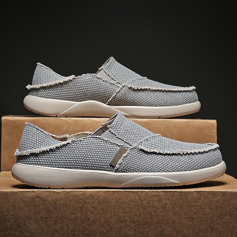 Breathable Comfort & Lightweight Style Men's Canvas Slip On Loafers