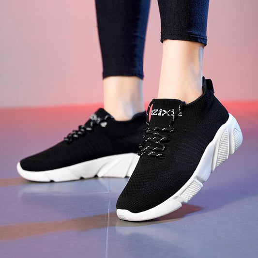 New casual large size soft soled breathable sneakers versatile socks shoes