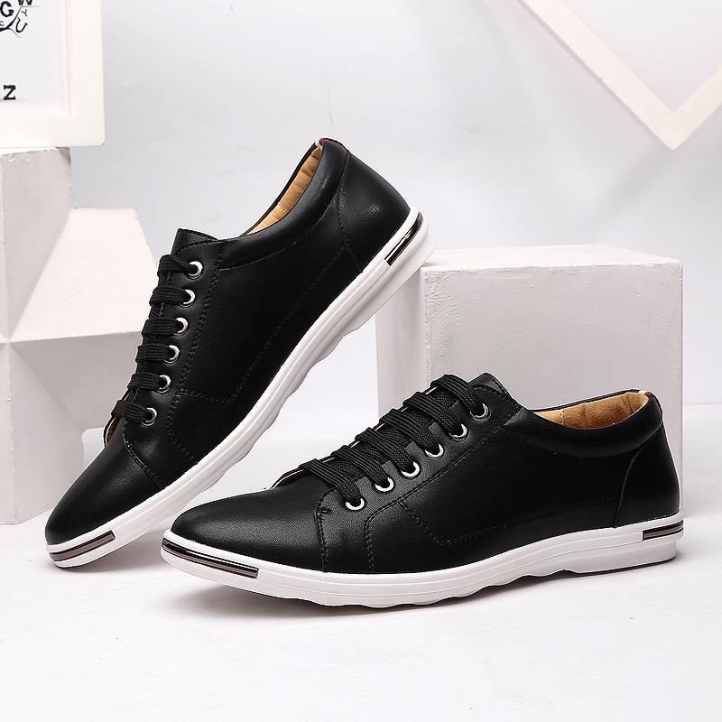 Fashion lace-up leather shoes casual work shoes