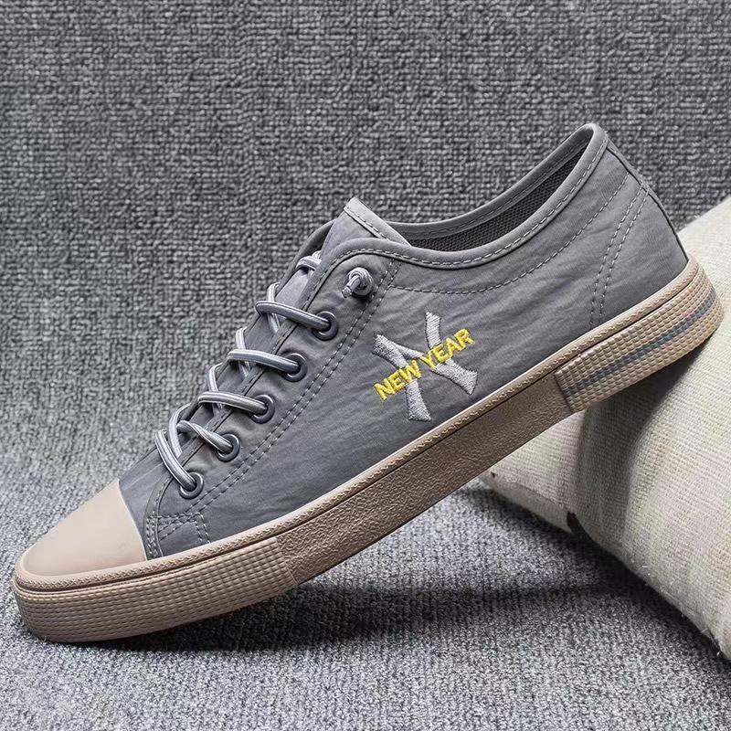 New York embroidered breathable canvas shoes