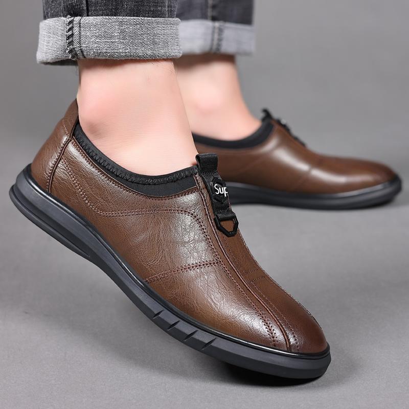 Genuine cowhide hand-stitched soft leather soft sole all-match casual shoes