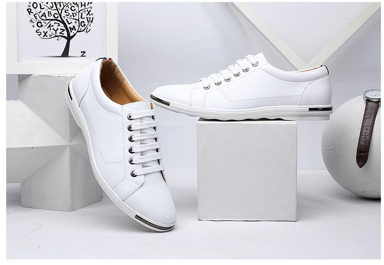 Fashion lace-up leather shoes casual work shoes
